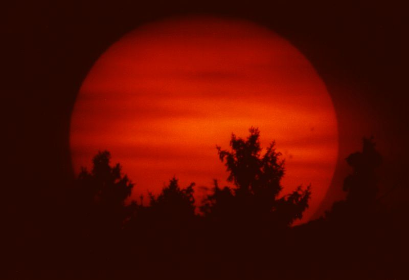 Roter Sonnenuntergang